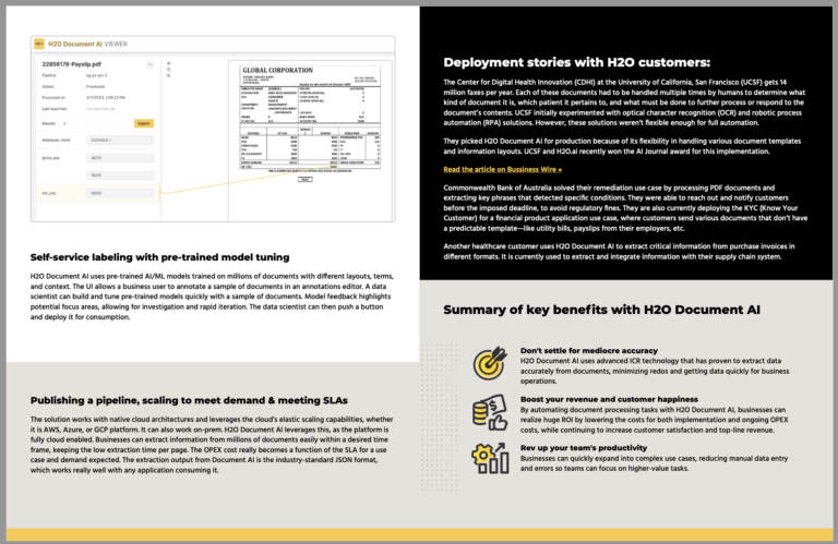 Input Document: Product Brief