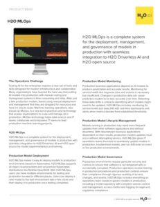 H2O MLOps overview cover