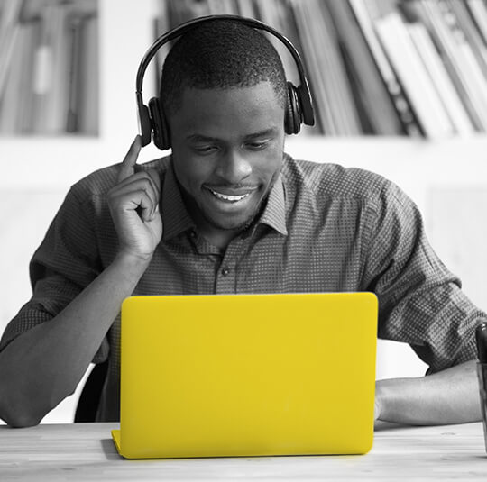 Man with laptop