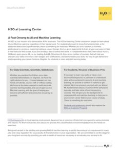H20.ai Learning center