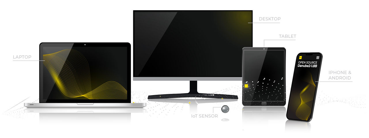 display of a laptop, desktop, tablet, cell phone, and IoT devices