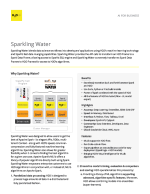 preview of sparkling water datasheet
