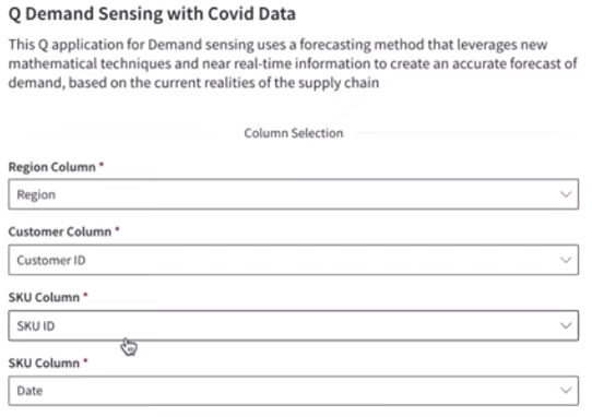 Q demand sensing with Covid data